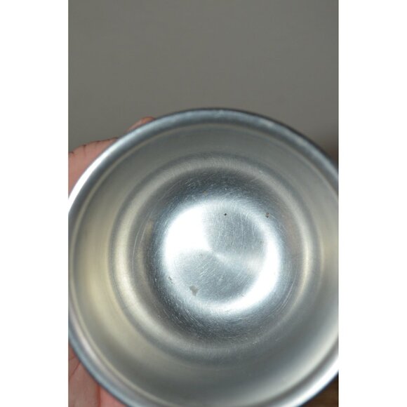 Vintage MCM Condiment Server Serving Set Walnut Stainless Steel Caddy Dish - Picture 8 of 9